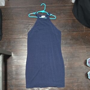 Navy Blue Sleeveless Dress